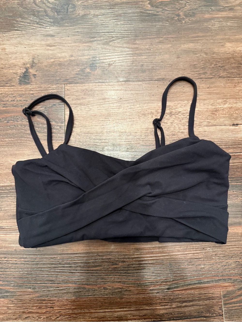 Buffbunny Collection Ivy Wrap Sports Bra in Onyx Black
